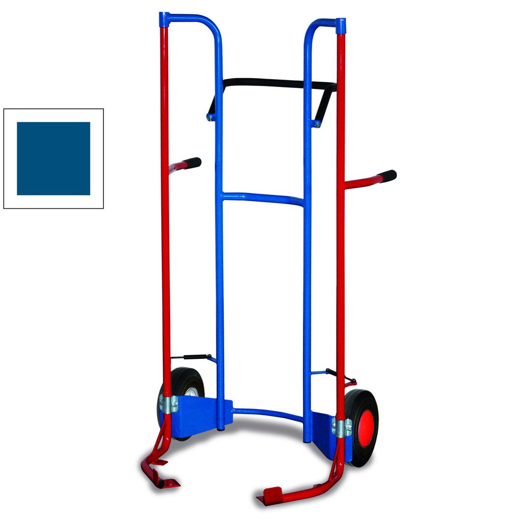 Reifenkarre - Traglast 200 kg - 1.150 x 695 x 705 mm (HxBxT) - Luftbereifung - enzianblau