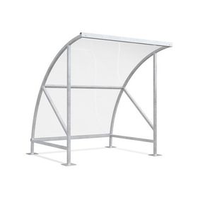 Fahrradunterstand - Fahrradgarage mit Bogendach - Stahl und Kunststoff - 2.290 x 2.090 x 2.100 mm (HxBxT) - Farbe wählbar