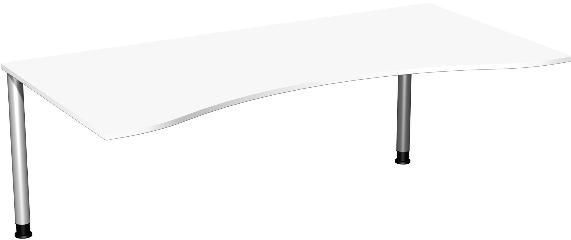 Ergo-Schreibtisch - 4-Fuß Flex - Bürotisch - Höhe 680-800 mm - 1.600 x 1.000 mm (BxT) - Gestell anthrazit - Ahorn
