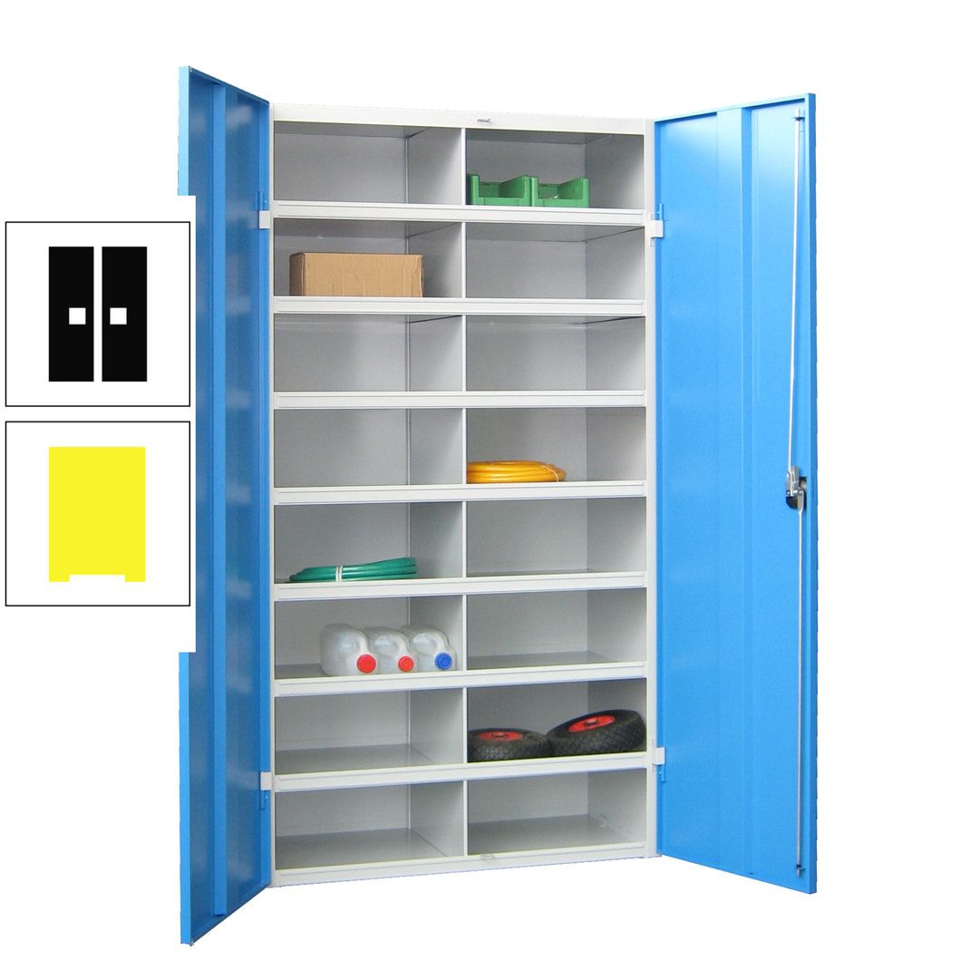 Aktenschrank - Fächerschrank - Sortierstation - 16 Fächer - Büroschrank - Dokumentenablage - 1.800 x 1.000 x 530 mm (HxBxT) - anthrazitgrau