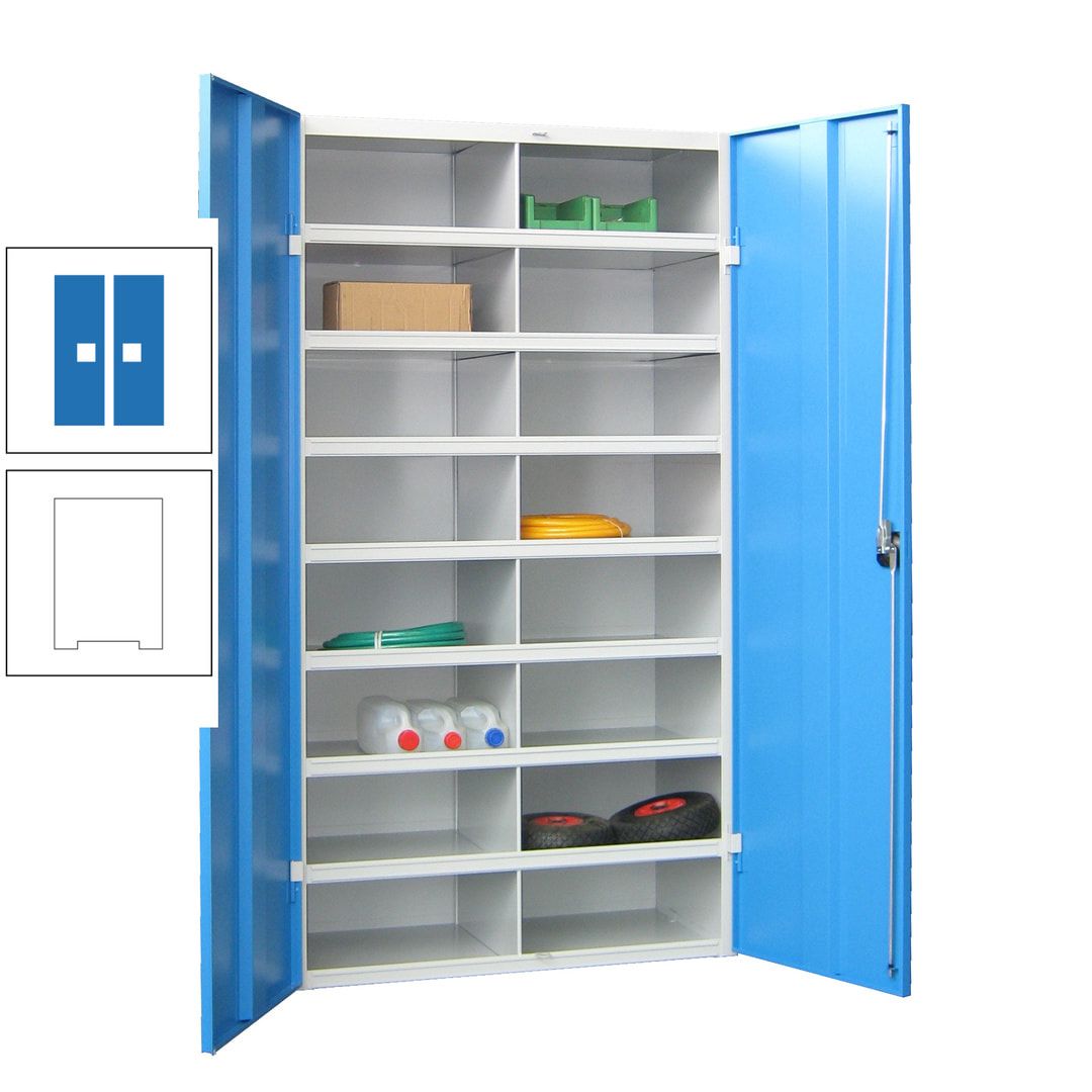 Aktenschrank - Fächerschrank - Sortierstation - 16 Fächer - Büroschrank - Dokumentenablage - 1.800 x 1.000 x 530 mm (HxBxT) - anthrazitgrau