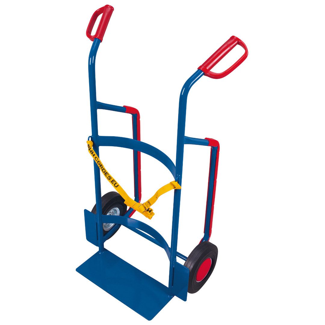 Fasskarre für 220-l-Kunststofffässer - Tragkraft 250 kg - 1.190 x 470 x 660 mm (HxBxT) - Luftbereifung