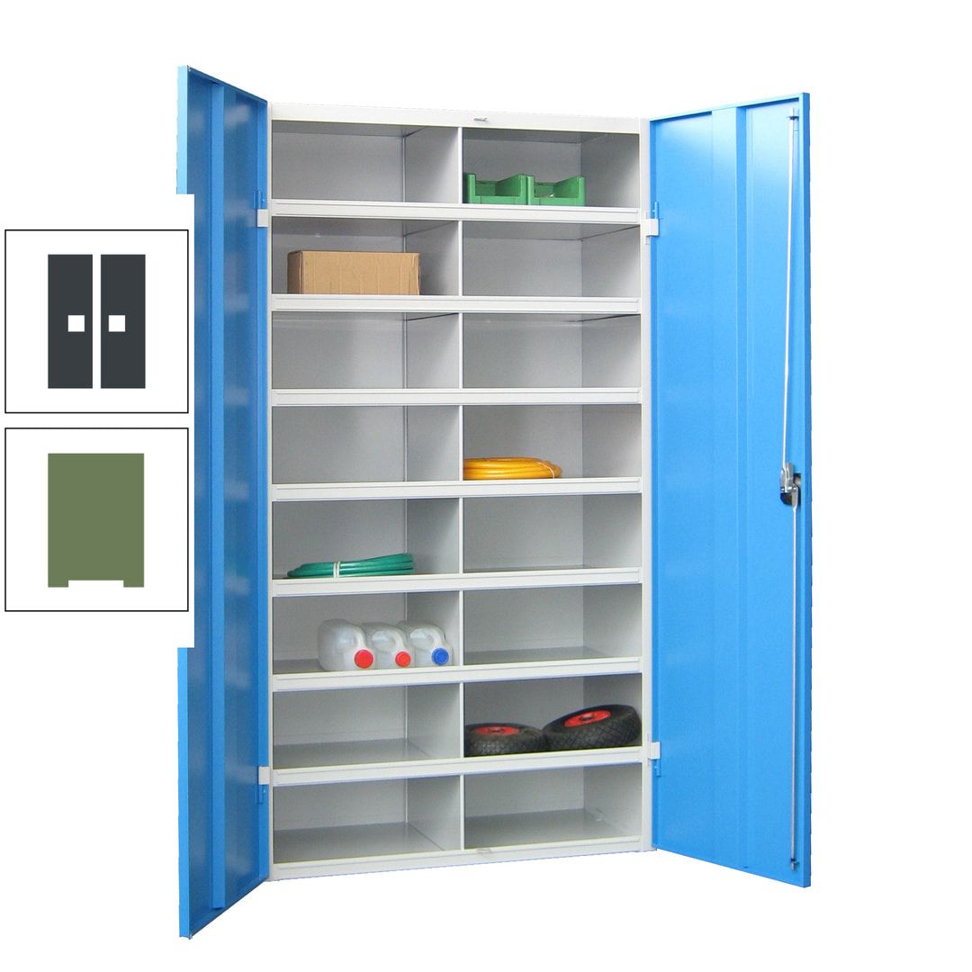 Aktenschrank - Fächerschrank - Sortierstation - 16 Fächer - Büroschrank - Dokumentenablage - 1.800 x 1.000 x 530 mm (HxBxT) - anthrazitgrau