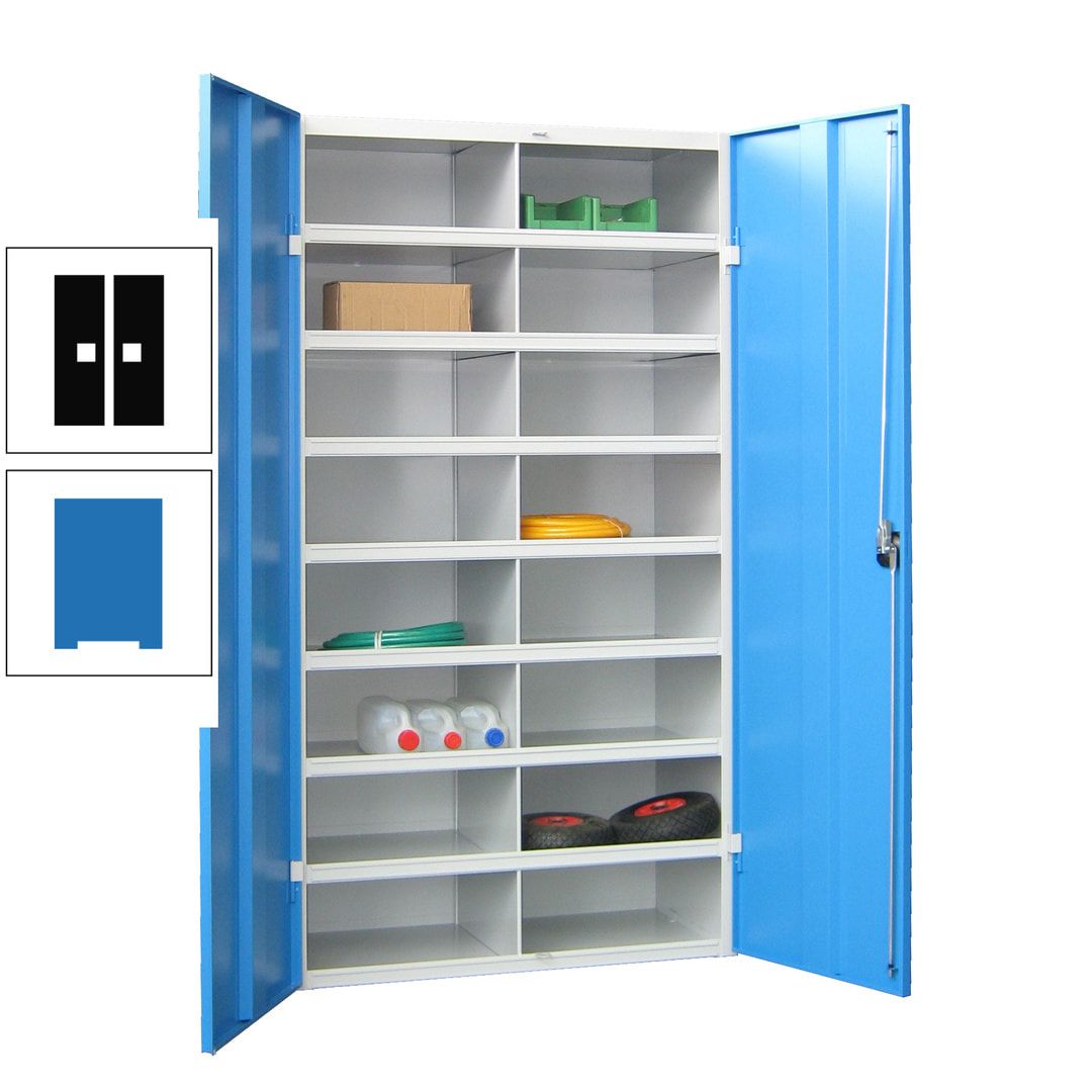 Aktenschrank - Fächerschrank - Sortierstation - 16 Fächer - Büroschrank - Dokumentenablage - 1.800 x 1.000 x 530 mm (HxBxT) - anthrazitgrau