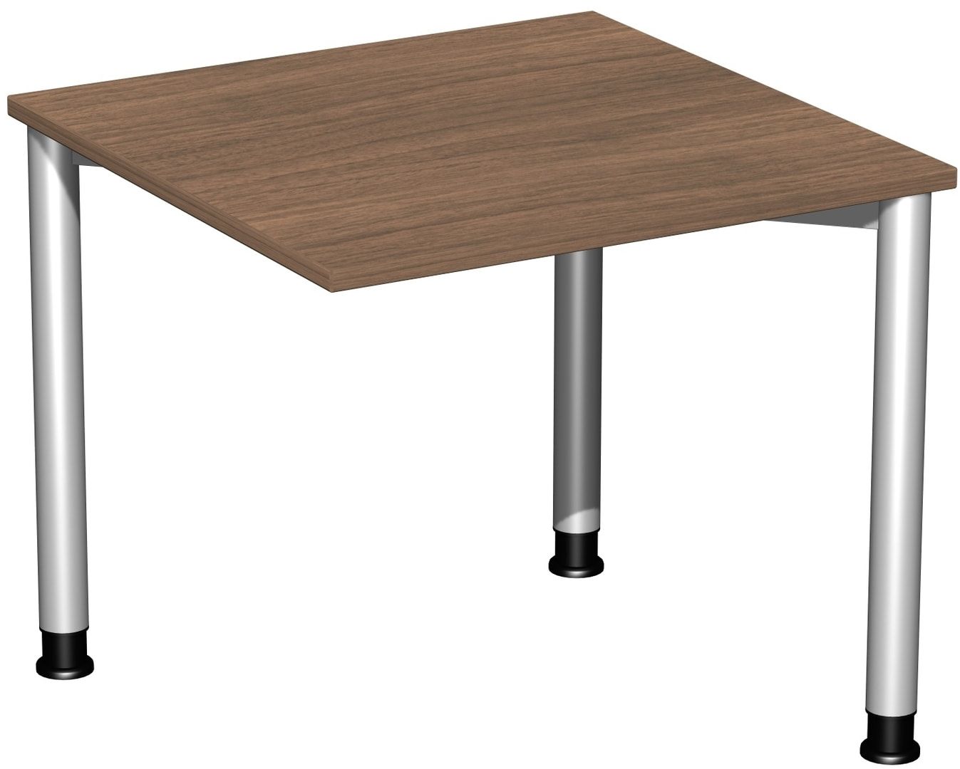Schreibtisch - 4-Fuß Flex - Bürotisch - Höhe 680-800 mm - 1.200 x 600 mm (BxT) - Gestell anthrazit - Ahorn