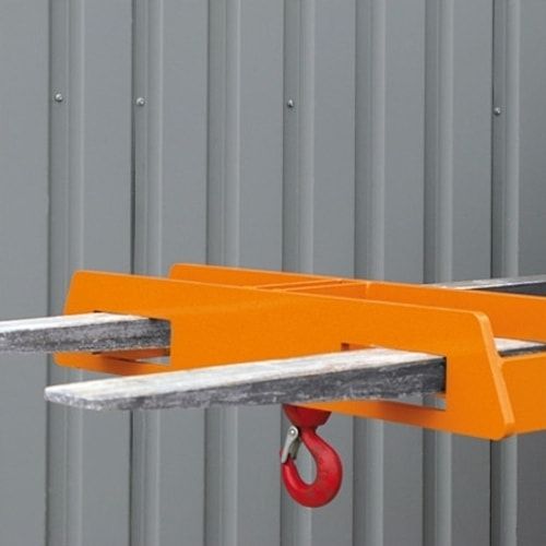 Eichinger Lasthaken für 2 Staplerzinken, Einfahrtaschen 60 x 160 x 300 mm (HxBxT), 130 x 180 x 790 mm (HxBxT), Gewicht 30 kg, Farbe anthrazitgrau
