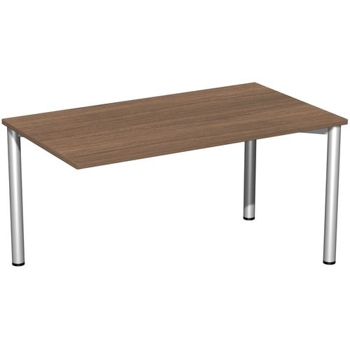 Schreibtisch - 4-Fuß Flex - Bürotisch - 720 x 1.000 x 800 mm (HxBxT) - Gestell anthrazit - Ahorn