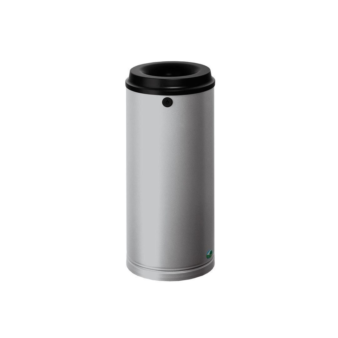 Papierkorb - Mülleimer - rund - Volumen 15 l - 390 x 250 x 250 mm (HxBxT) - Antik silber