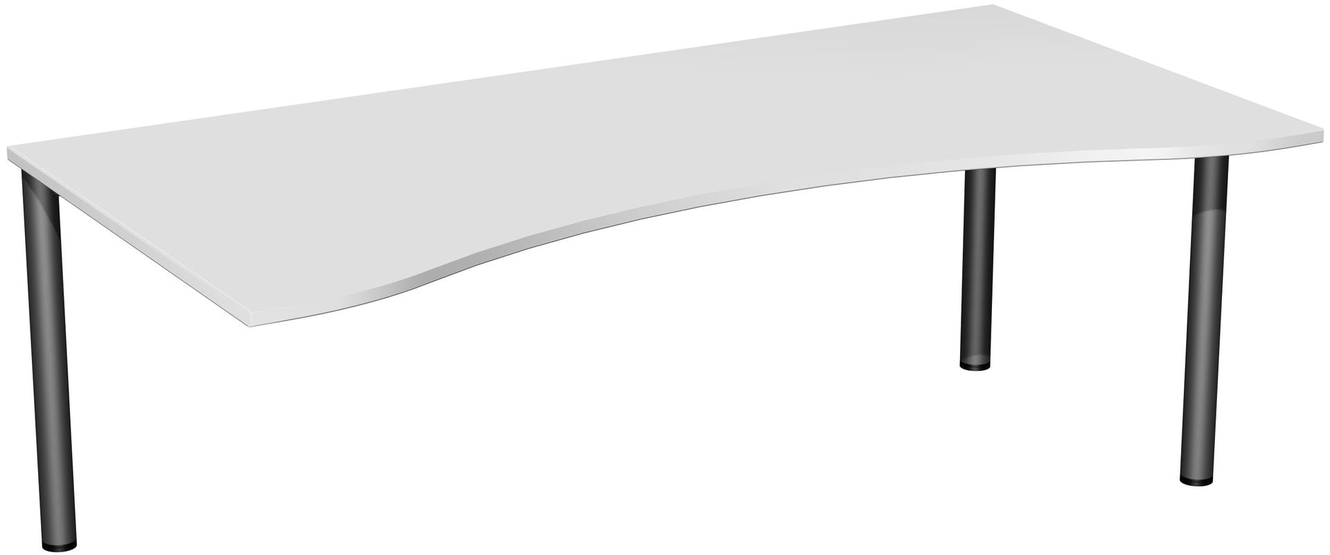 Ergo-Schreibtisch - 4-Fuß Flex - Bürotisch - 720 x 1.600 x 1.000 mm (HxBxT) - Gestell anthrazit - Ahorn
