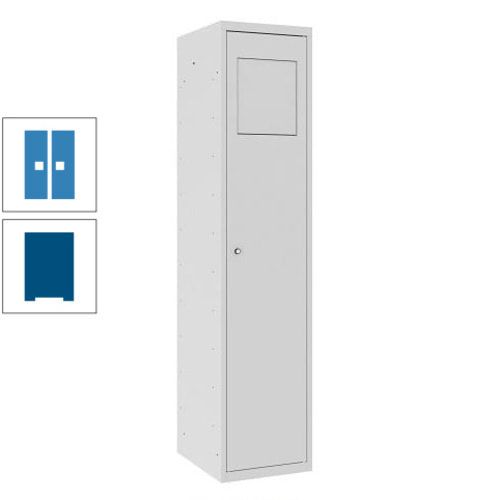 Wäschesammelschrank, Wäscheschrank, Einwurfklappe, Beutelhalter, 1.800 x 400 x 500 mm (HxBxT), Korpus anthrazitgrau, Front anthrazitgrau