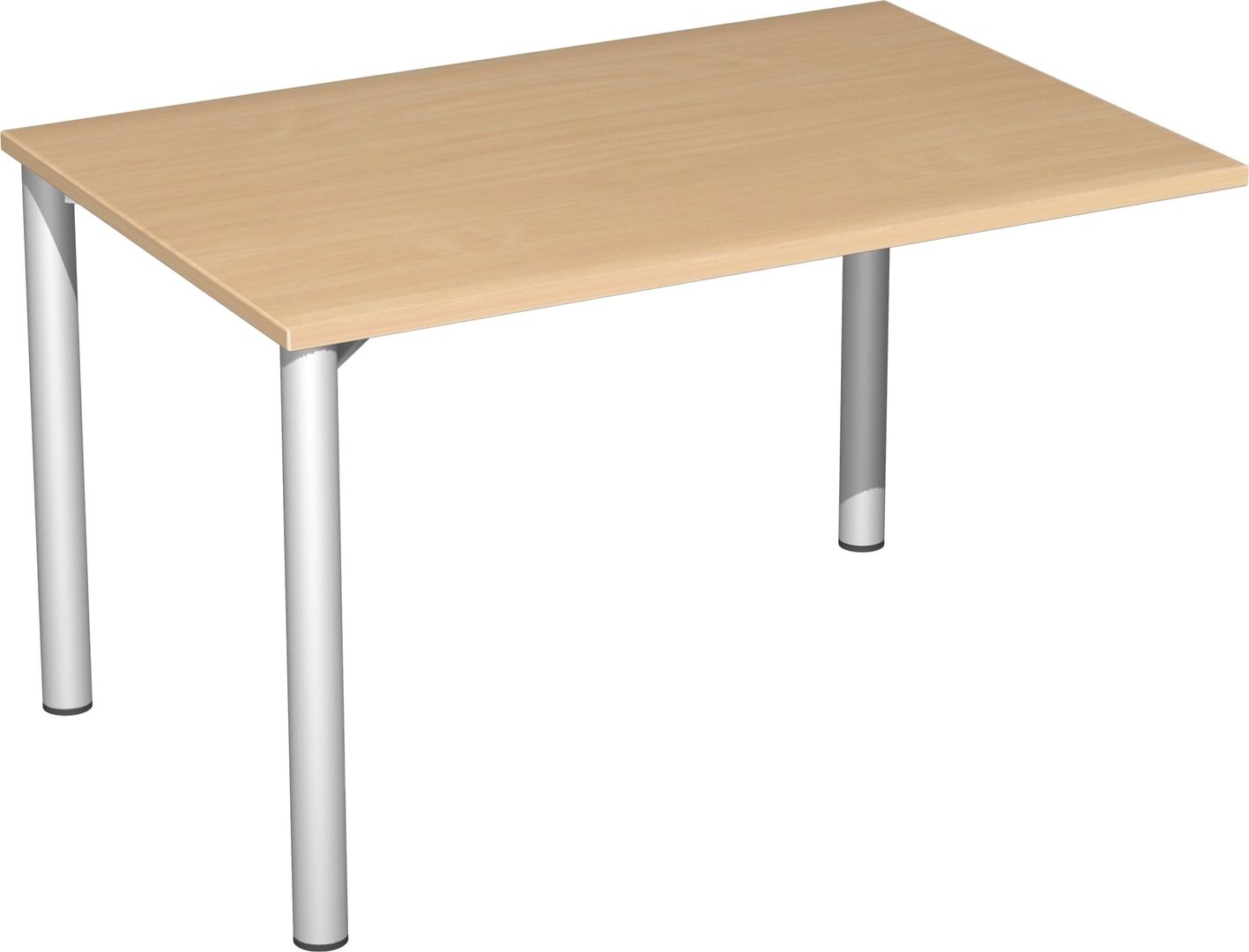 Schreibtisch - 4-Fuß Flex - Bürotisch - 720 x 1.200 x 600 mm (HxBxT) - Gestell anthrazit - Ahorn
