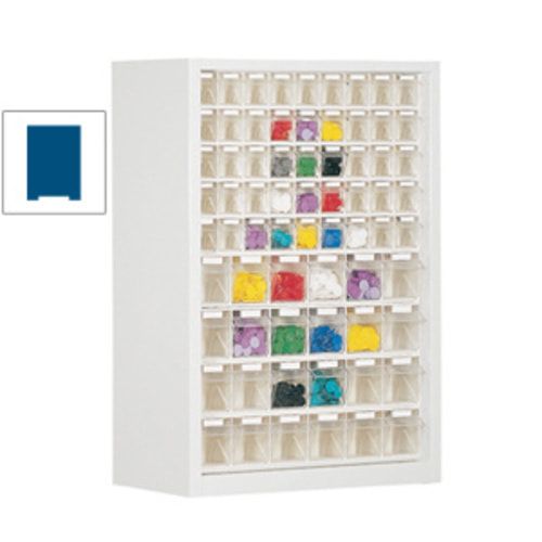 Kleinteilemagazin - Hängeschrank - 910x665x250 mm - 16 Kästen - 1 Größe - enzianblau