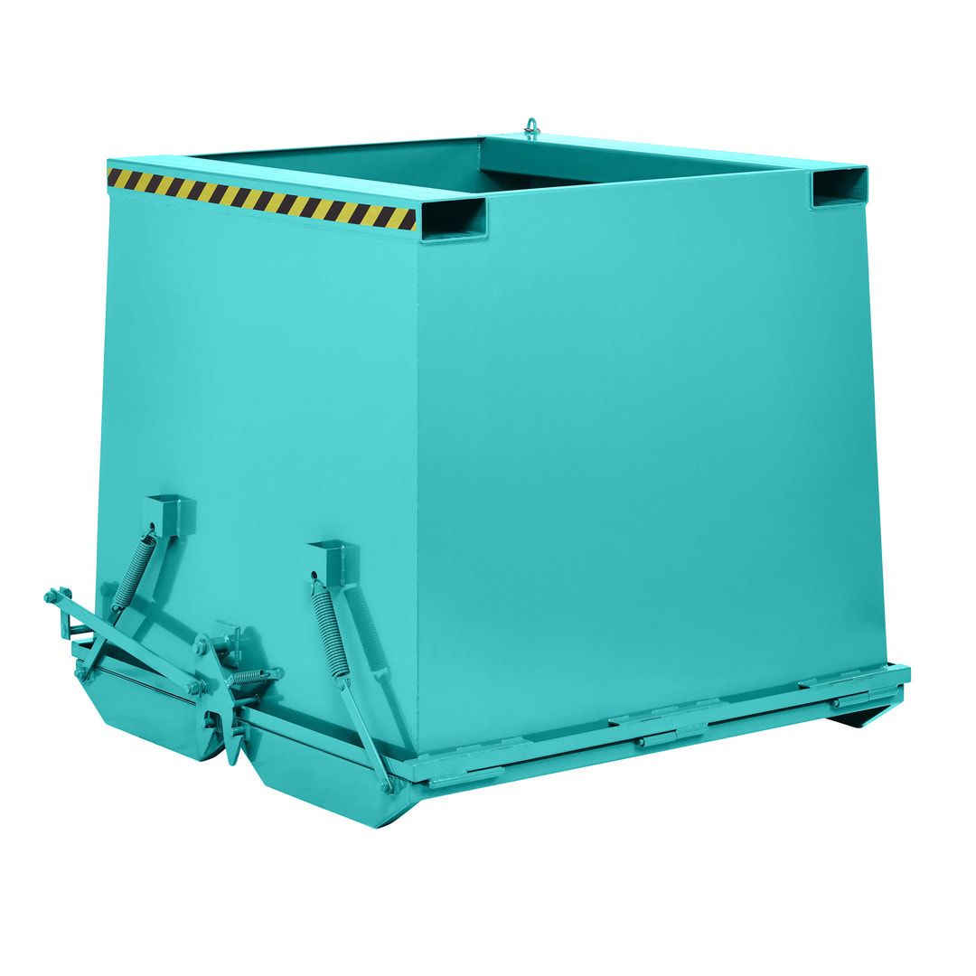 Klappbodenbehälter - 1.000 l Volumen - Traglast 2.000 kg - enzianblau