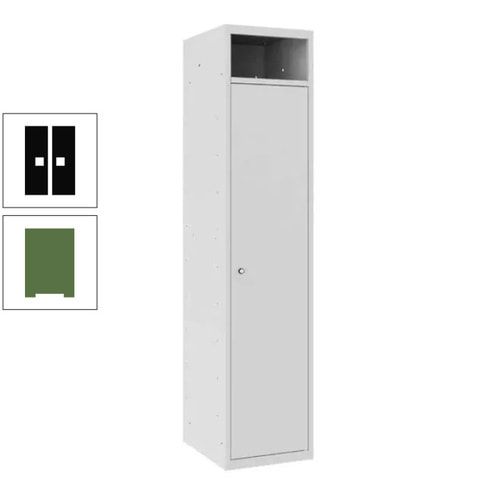 Wäschesammelschrank, Wäscheschrank, Einwurfschlitz, Zylinderschloss, 1.800 x 400 x 500 mm (HxBxT), Korpus anthrazitgrau, Front anthrazitgrau