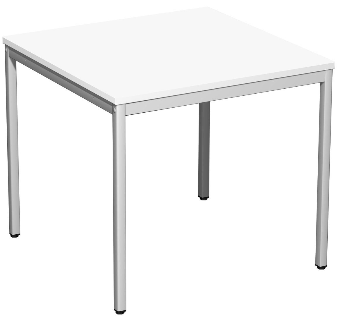 Schreibtisch - 4-Fuß Eco - Bürotisch - 720 x 1.000 x 800 mm (HxBxT) - Gestell lichtgrau - Ahorn