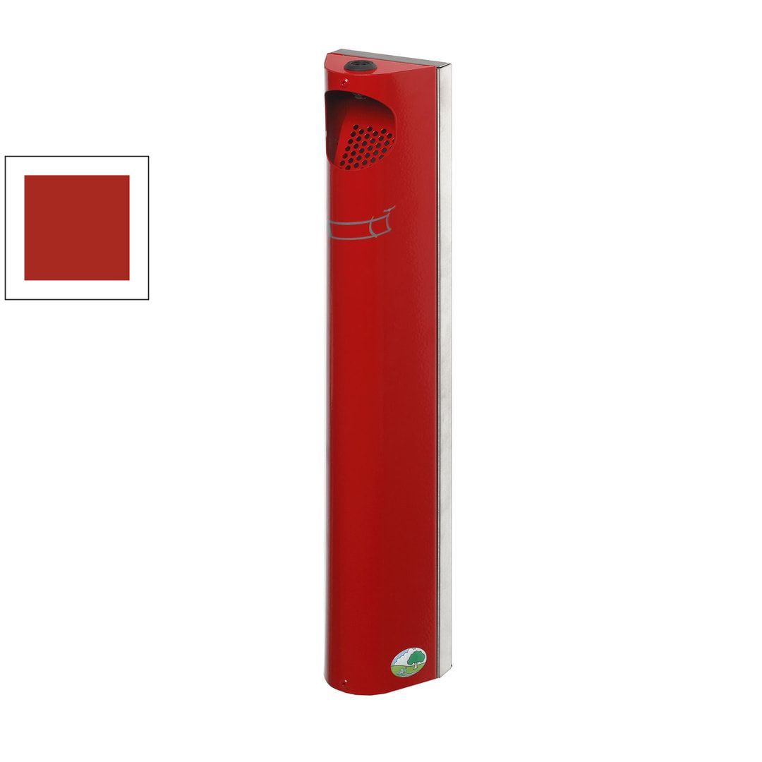 Wandascher - verschließbar - Volumen 4 l - 550 x 110 x 85 mm (HxBxT) - Edelstahl