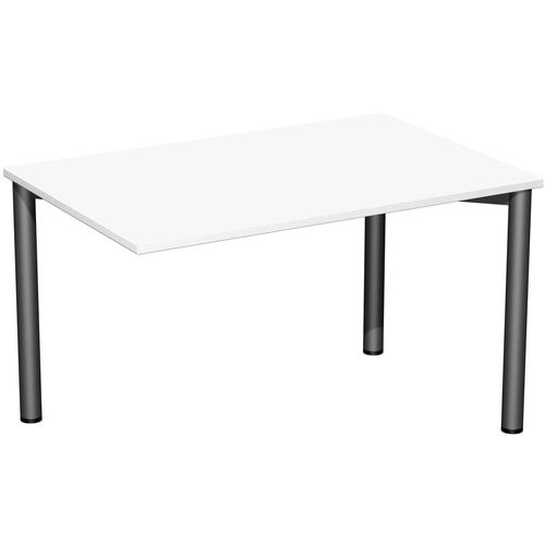 Schreibtisch - 4-Fuß Flex - Bürotisch - 720 x 1.000 x 800 mm (HxBxT) - Gestell anthrazit - Ahorn