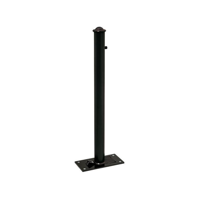 Klappbarer Pfosten mit Helmkopf - 76 x 1.012 mm (DxH) - Überfahrhöhe 106 mm - Farbe enzianblau - Absperrpfosten