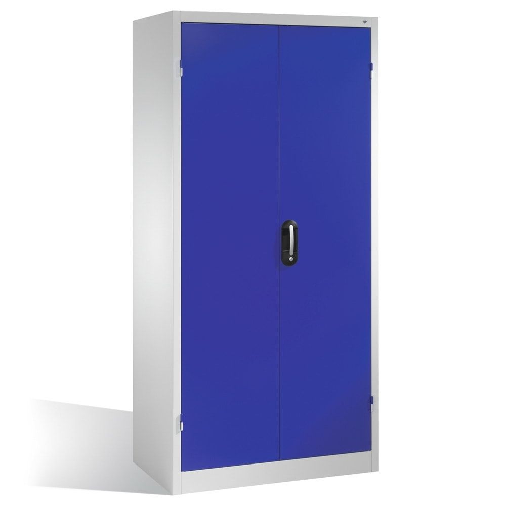 C+P Großraum Werkzeugschrank, Maschinenschrank, 3 Fachböden, 3 Schubladen mittig, Farbe lichtgrau, 1.950 x 1.200 x 500 (HxBxT)