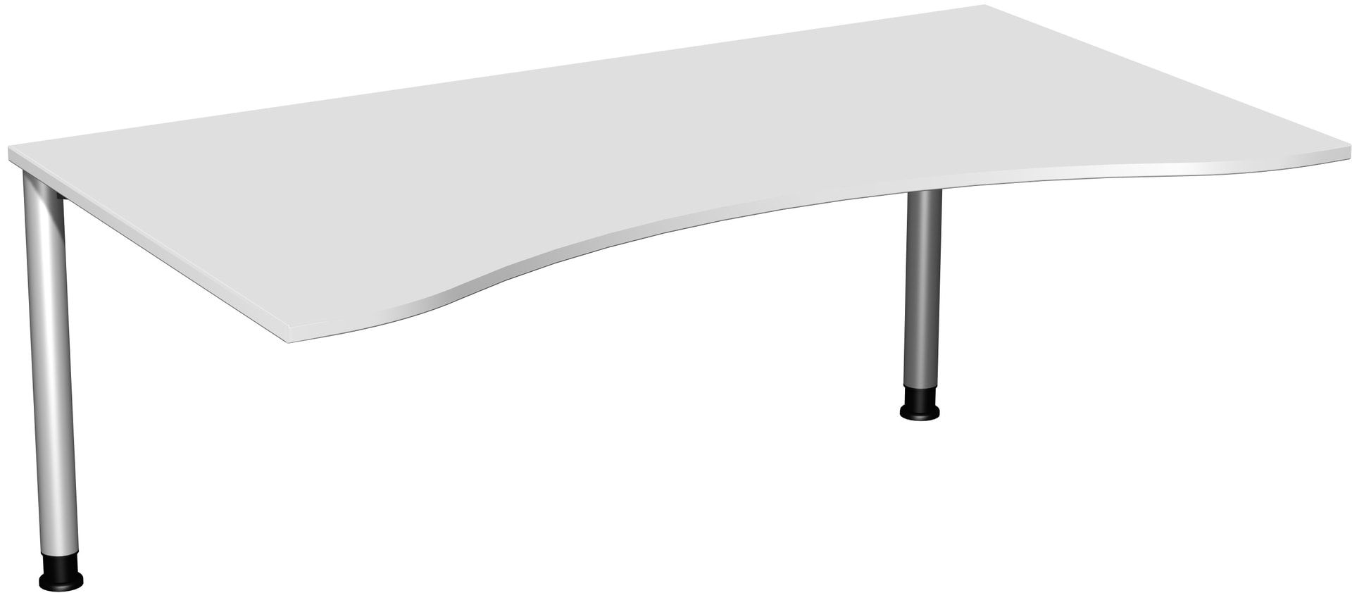Ergo-Schreibtisch - 4-Fuß Flex - Bürotisch - Höhe 680-800 mm - 1.600 x 1.000 mm (BxT) - Gestell anthrazit - Ahorn