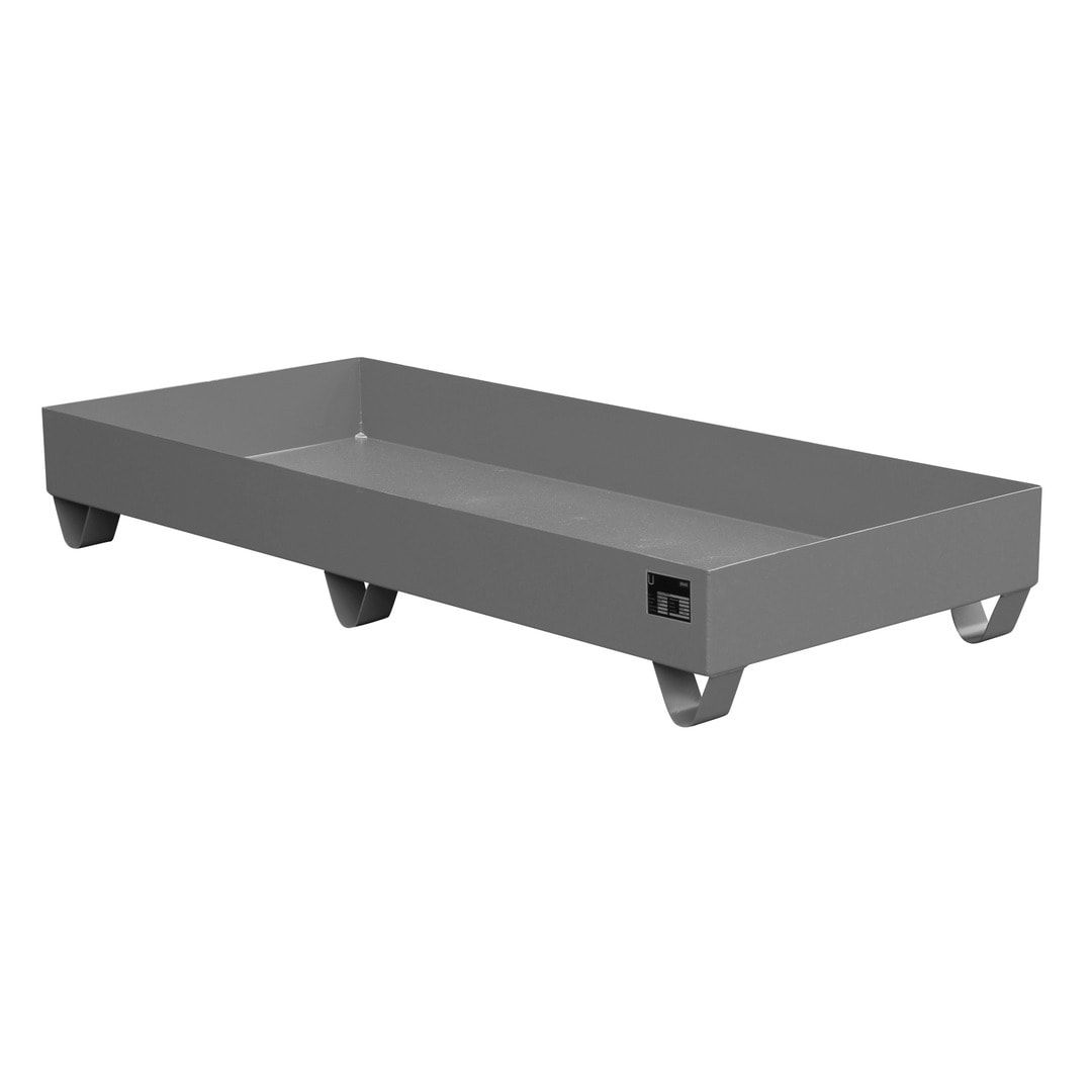 Auffangwanne - 1.800 x 800 mm (BxT) - 217 l - Füße - feuerrot