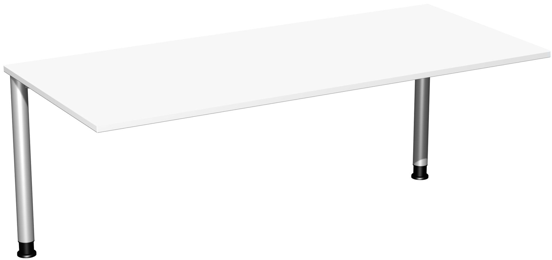 Schreibtisch - 4-Fuß Flex - Bürotisch - Höhe 680-800 mm - 1.000 x 800 mm (BxT) - Gestell anthrazit - Ahorn