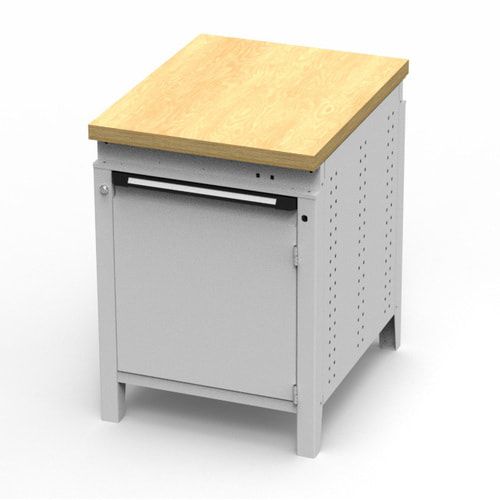 OTTOKIND Werkbank - Arbeitsplatte bündig - 850 x 605 x 750 mm (HxBxT) - Schrank - lichtgrau