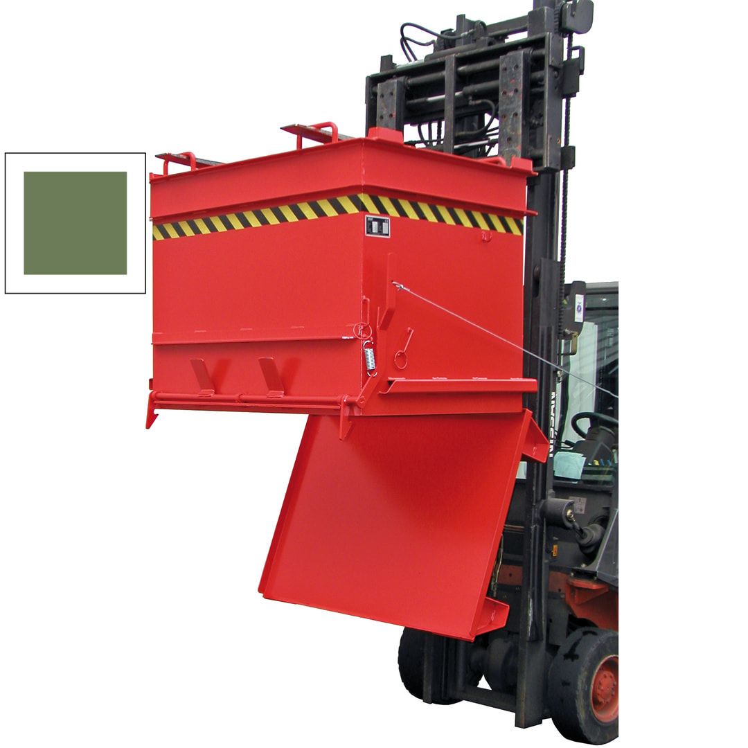 Baustoffcontainer - 1.000 l Volumen - 2.000 kg Traglast - feuerrot