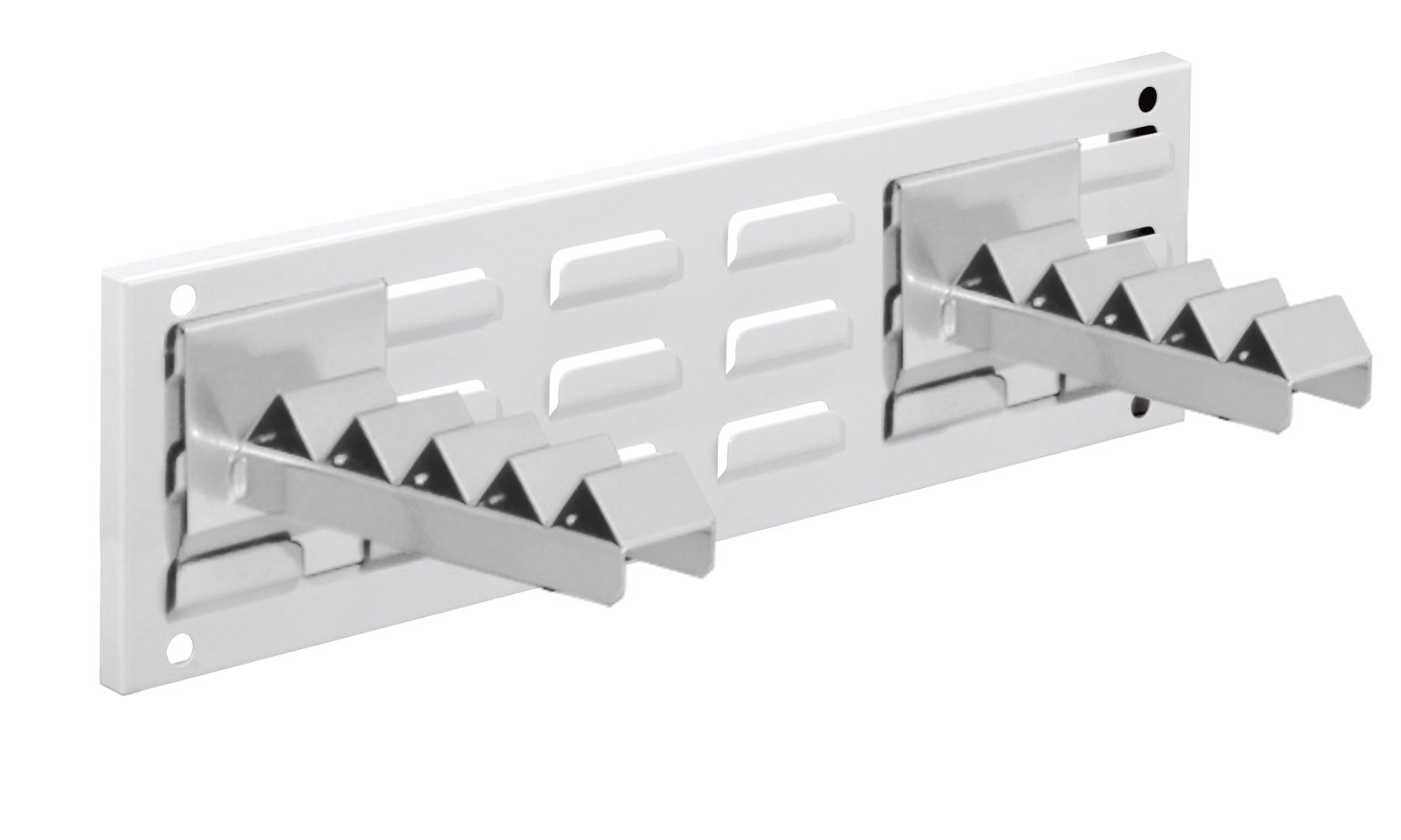 itWandschiene, Schlitzplatte m. 2 Werkzeughaltern, Universalhalter, Schlitzwand, Schlitztafel, Werkzeugwand, 140 x 460 mm, Anthrazitgrau (RAL 7016)