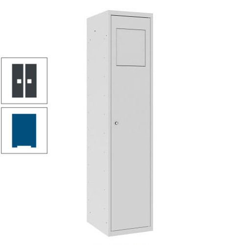Wäschesammelschrank, Wäscheschrank, Einwurfklappe, Beutelhalter, 1.800 x 400 x 500 mm (HxBxT), Korpus anthrazitgrau, Front anthrazitgrau