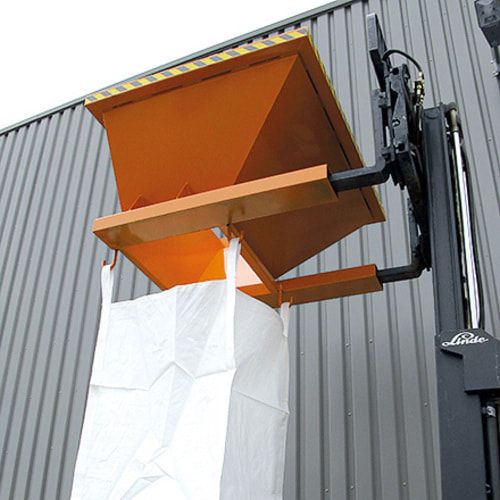 Eichinger Befülltrichter, Schüttguttrichter, für Big Bags oder Container, Staplertaschen, 4 Ösen, 940 x 1.775 x 1.445 mm (HxBxT), Farbe anthrazitgrau