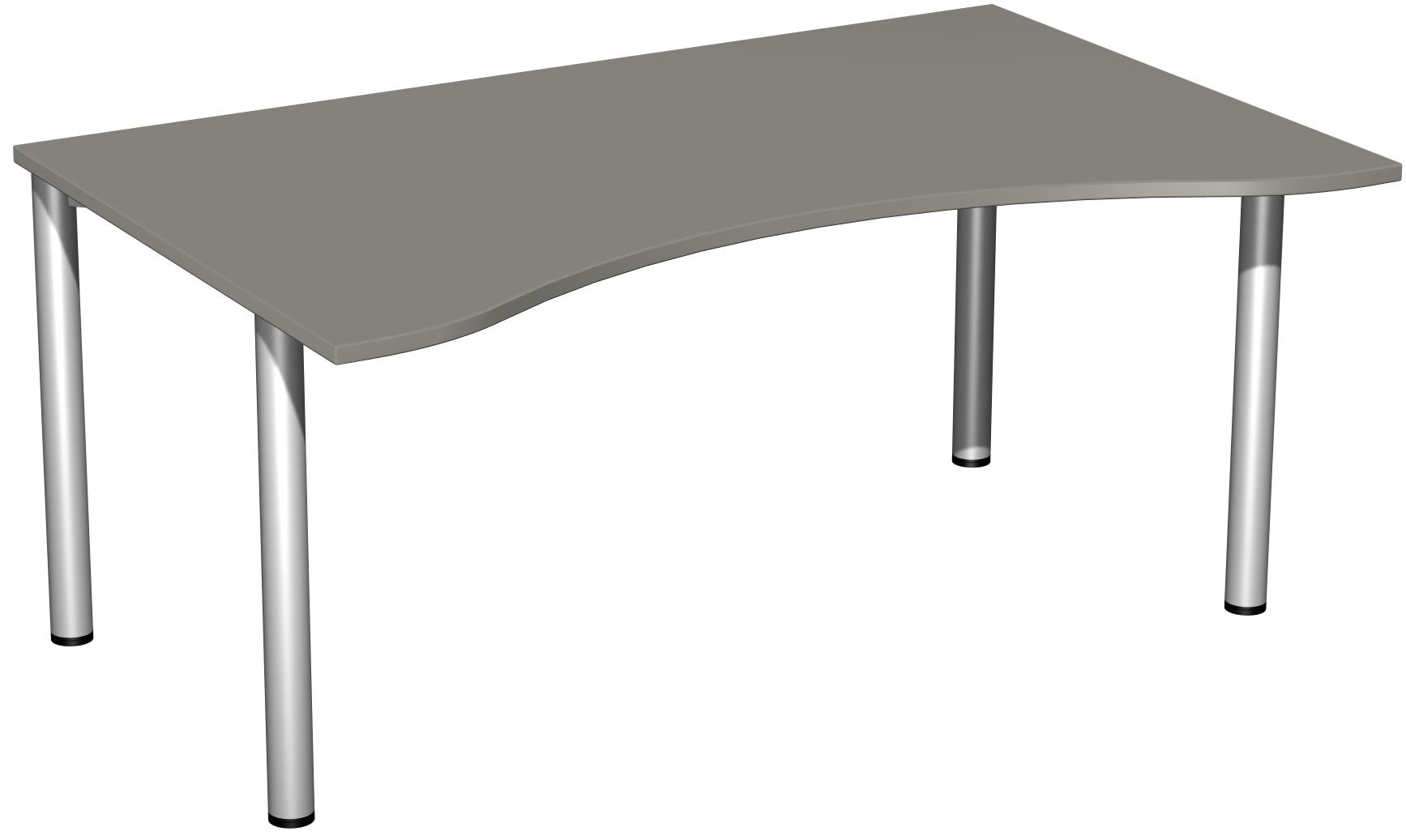 Ergo-Schreibtisch - 4-Fuß Flex - Bürotisch - 720 x 1.600 x 1.000 mm (HxBxT) - Gestell anthrazit - Ahorn