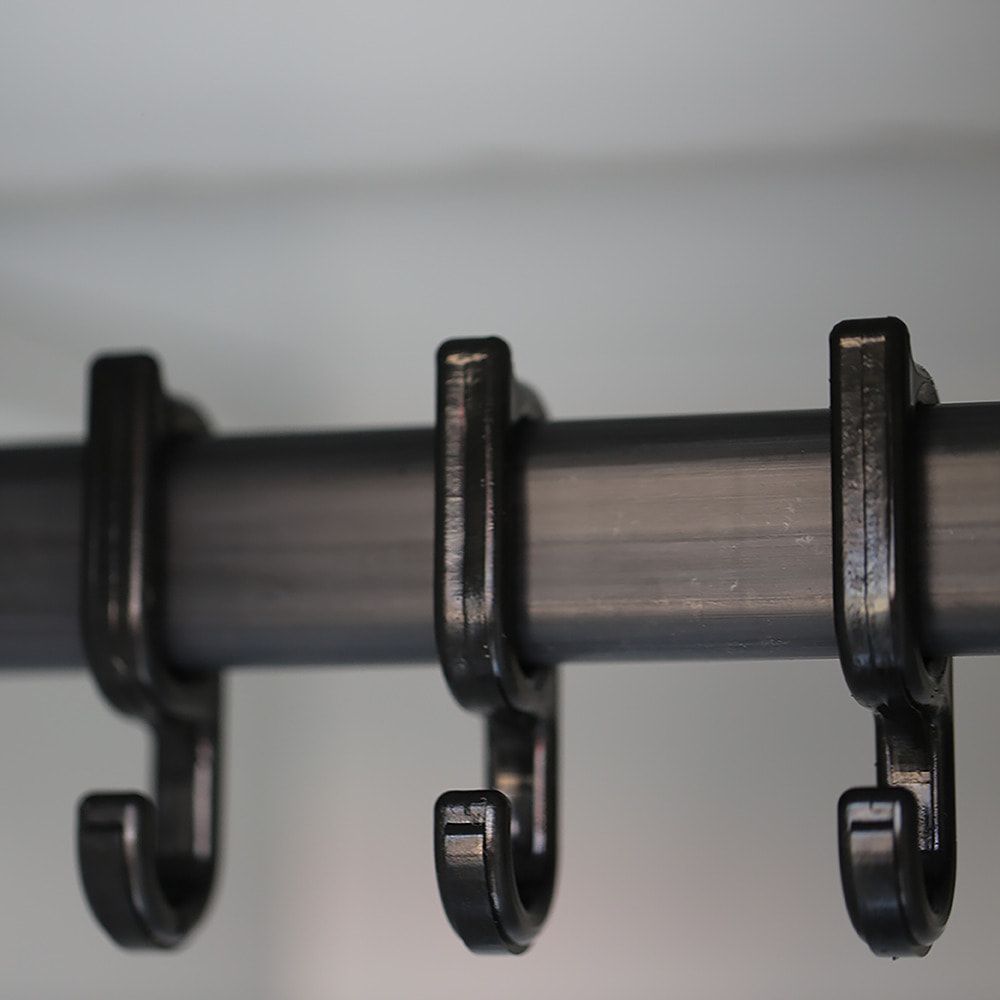 Mehrzweckschrank, Garderobenschrank, 2 Abteile, 6 Fächer, 1.800 x 600 x 500 mm (HxBxT), Kleiderstange, Stahl, Korpus: lichtgrau, Front: enzianblau