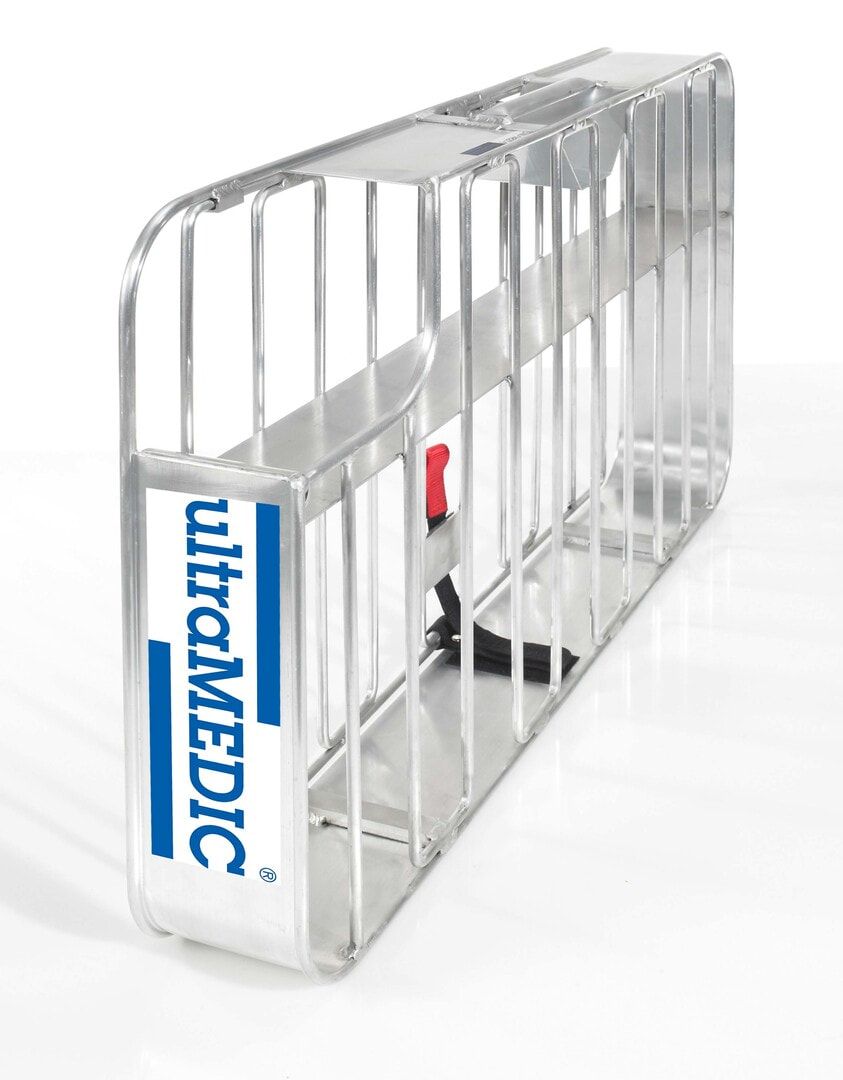 ultraMEDIC Schlauchpaketkorb, Schlauchtragekorb, für B-Schläuche, 510 x 870 x 150 mm (HxBxT), Farbe Aluminium