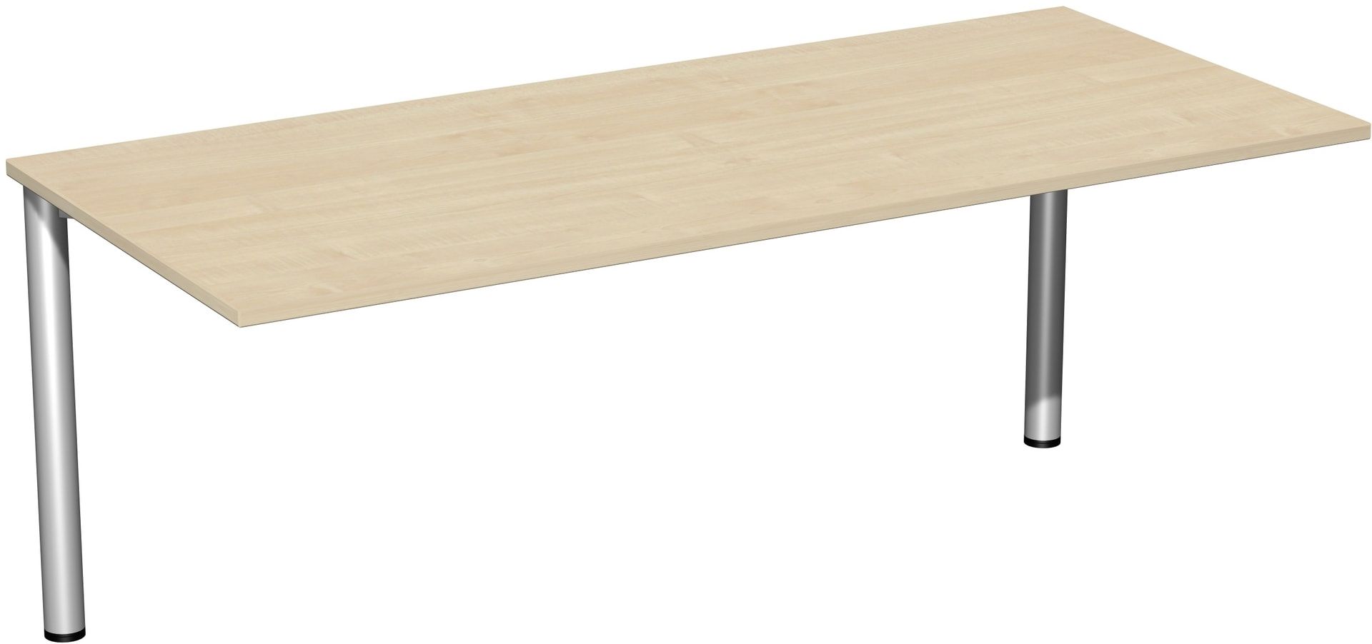 Schreibtisch - 4-Fuß Flex - Bürotisch - 720 x 1.000 x 800 mm (HxBxT) - Gestell anthrazit - Ahorn