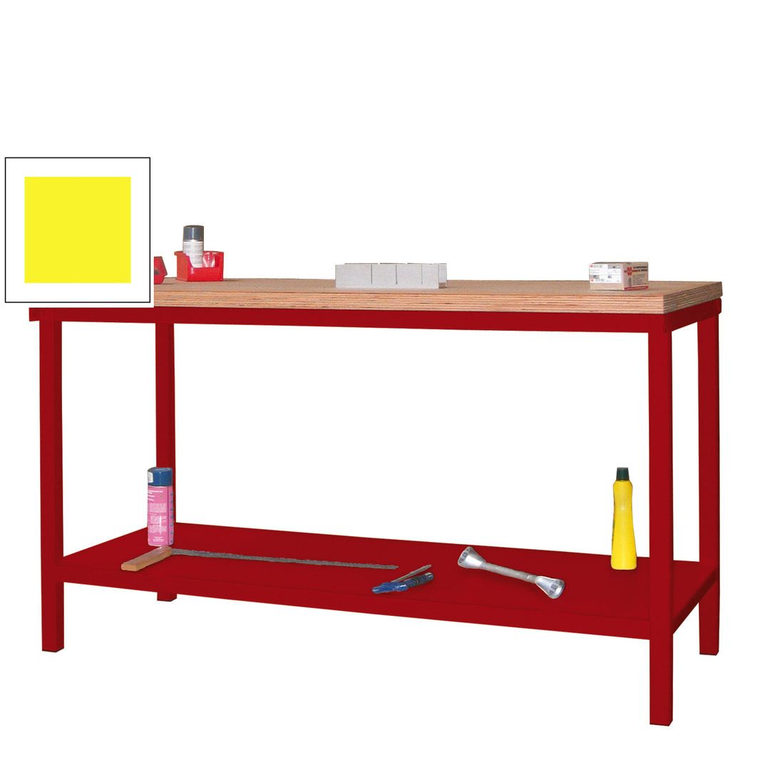 Werkbank mit Ablageboden - 900 x 1.500 x 700 mm (HxBxT) - Traglast 1.050 kg - anthrazitgrau