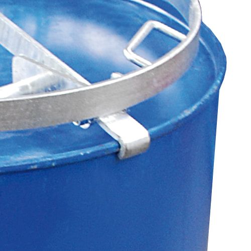 BAUER Fassgreifer für stehende 200 l Stahlfässer - 300 kg - verzinkt