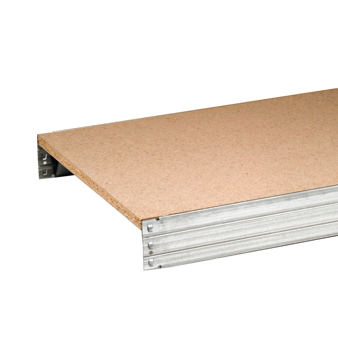 Archivregal mit Holzböden - Seitenwand - 6 Ebenen - 250 kg - 2.075 x 1.005 x 300 mm (HxBxT) - Anbauregal - verzinkt - Steckregal BERT