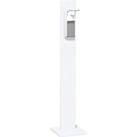 Hygienesäule, Desinfektionsmittelspender, 1l Tankvolumen, wiederbefüllbar, Ellenbogenhebel, Alugehäuse, 1.400 x 300 x 300 mm (HxBxT), Dekor wählbar