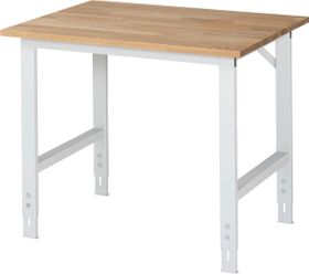 Arbeitstisch - höhenverstellbar 760 - 1.080 mm - 1.000 x 800 mm (BxT) - Traglast 500 kg - Buche - Farbe wählbar