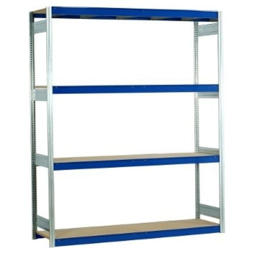 Weitspannregal EMIL - 2.000 x 2.010 x 400 mm (HxBxT) - Fachlast 400 kg - Holzböden - Lagerregal - Anbauregal