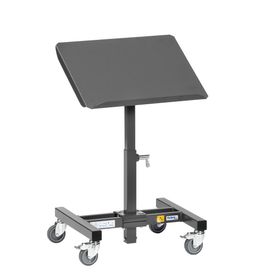 Fetra - Fahrbarer Materialständer - ESD - 150 kg - Plattform neigbar - höhenverstellbar wählbar - schiefergrau