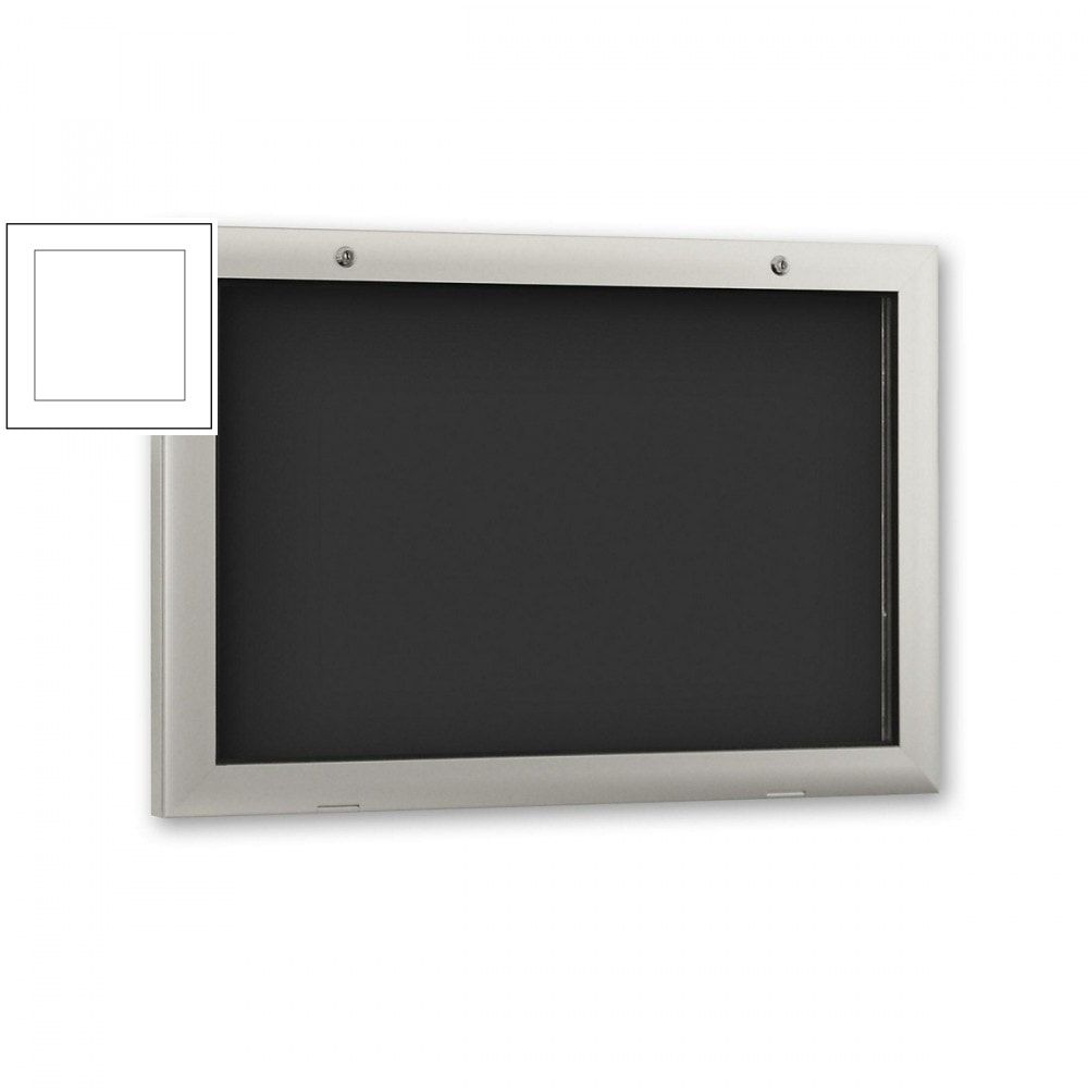 Aluminium Schaukasten, Schaufenster, Auslage, Werbekasten - DIN A1, Hochformat, Magnet Rückwand in anthrazit, 1.025 x 800 x 80 mm (HxBxT)