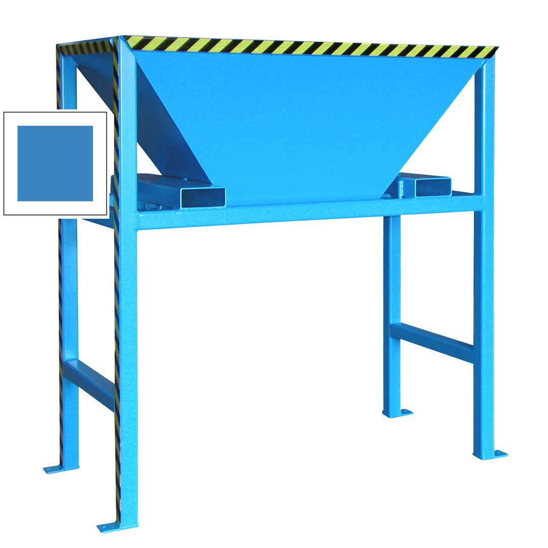 Befülltrichter für Big-Bags und Container - mit Ständer - 2.050 x 1.980 x 980 mm (HxBxT) - feuerrot (RAL 3000)