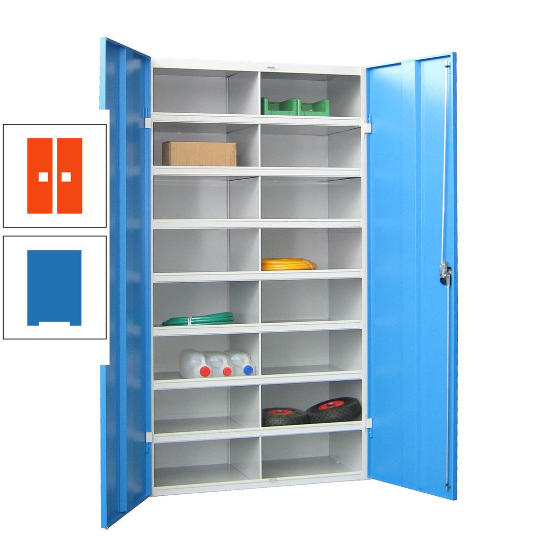 Aktenschrank - Fächerschrank - Sortierstation - 16 Fächer - Büroschrank - Dokumentenablage - 1.800 x 1.000 x 530 mm (HxBxT) - anthrazitgrau