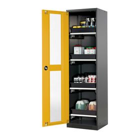 Chemikalienschrank - Tablarauszüge - 1.950 x 545 x 520 mm (HxBxT) - Ausführung wählbar