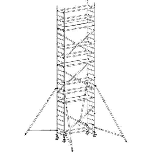 Fahrgerüst mit Ausleger - 6.490 x 2.080 x 720 mm (HxBxT) - Hymer
