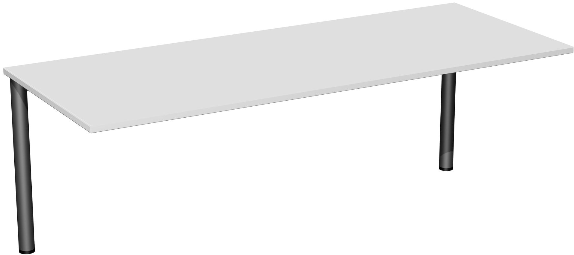 Schreibtisch - 4-Fuß Flex - Bürotisch - 720 x 1.000 x 800 mm (HxBxT) - Gestell anthrazit - Ahorn