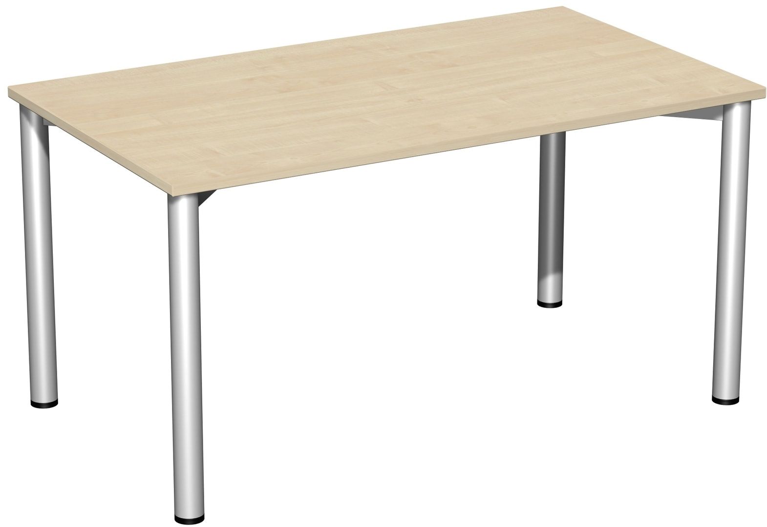Schreibtisch - 4-Fuß Flex - Bürotisch - 720 x 1.000 x 800 mm (HxBxT) - Gestell anthrazit - Ahorn