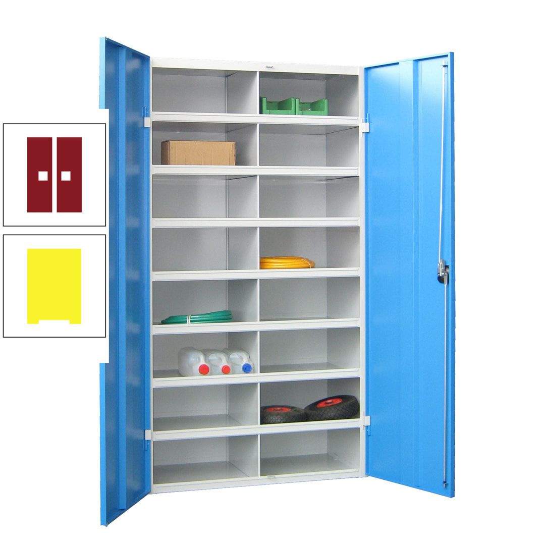 Aktenschrank - Fächerschrank - Sortierstation - 16 Fächer - Büroschrank - Dokumentenablage - 1.800 x 1.000 x 530 mm (HxBxT) - anthrazitgrau